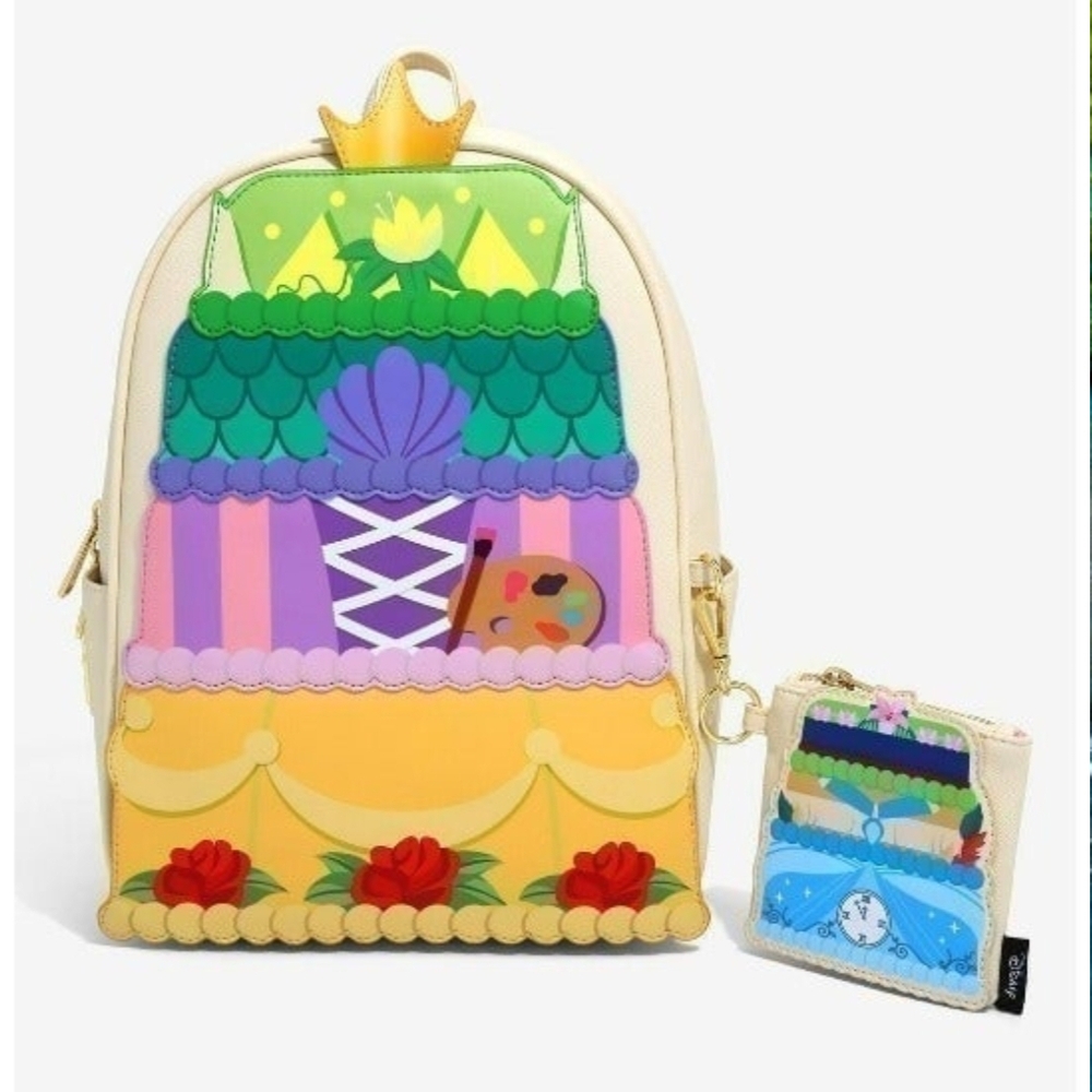 *LAST ONE* Loungefly Disney Princess Layered Cake Mini Backpack - Brand New!